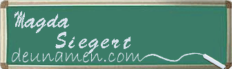 Magda Siegert Visitenkarte